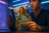 Nikman Travel to 2222, printed book, sci-fi novel, dystopian future, young adult reading, futuristic reading, immersive storytelling, sci-fi book experience, print and digital book, inspirational novel