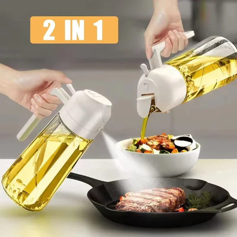 2-in-1 oil sprayer, kitchen, pouring, spraying