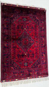 handmade Afghan rug, Khan Mohammadi design