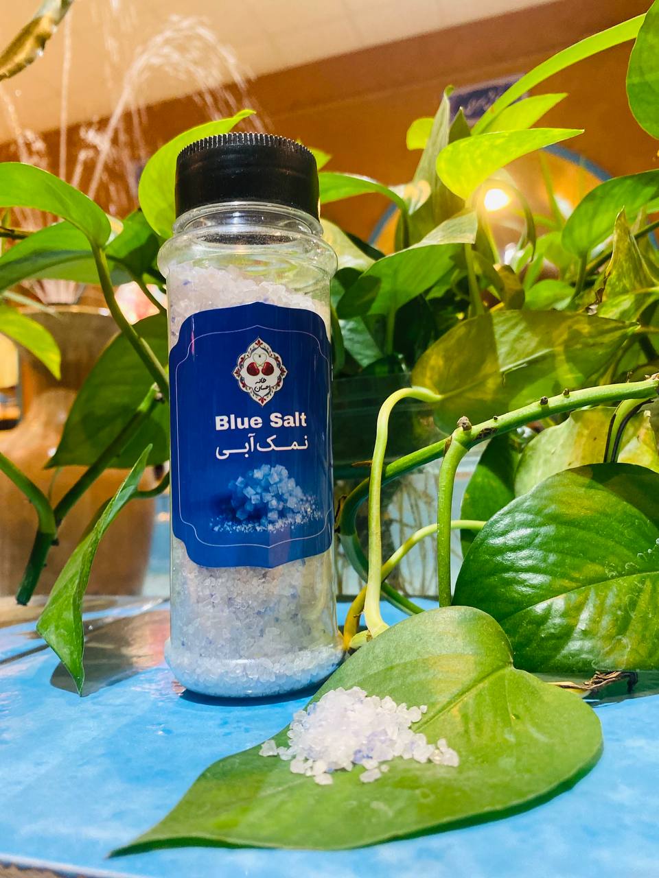 crystal blue salt, natural seasoning, artisanal salt, mineral-rich salt, luxury gourmet salt