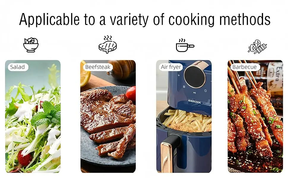 salad, beefsteak, air fryer, barbecue