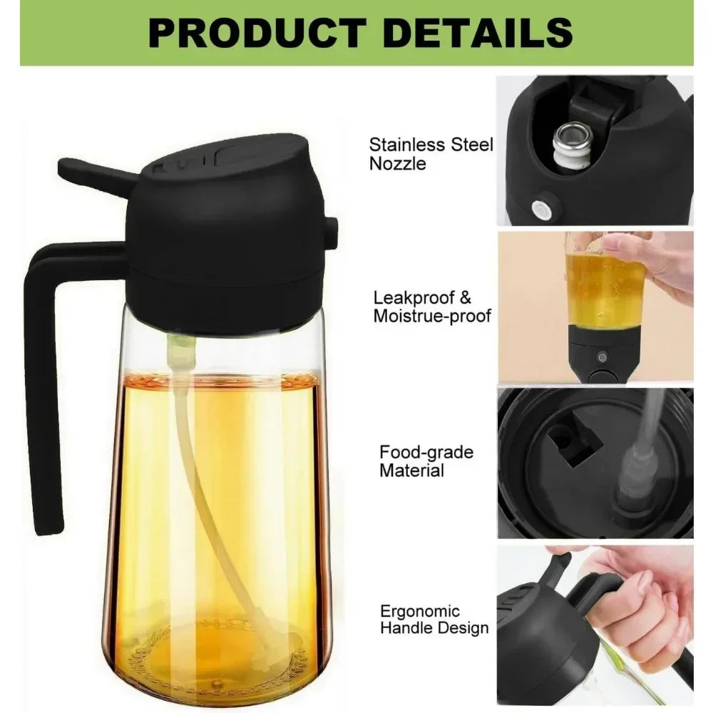 stainless steel nozzle, leakproof, ergonomic handle design, food-grade material, moistrue-proof
