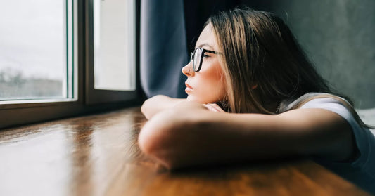 sad person, emotional fatigue, looking out window, loneliness, burnout, introspection, mental health, spiritual exhaustion, solitude, reflective mood, depression, self-reflection, emotional wellness, inner emptiness, healing journey