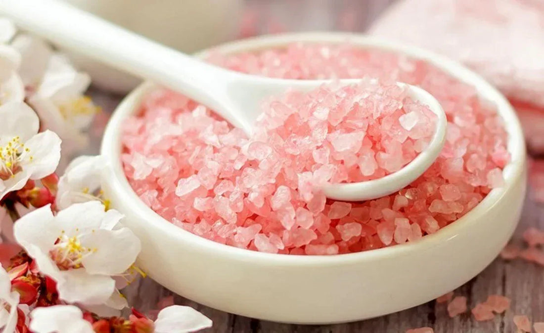 pink salt bowl