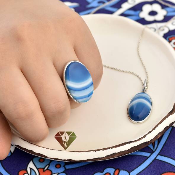 agate ring and necklace