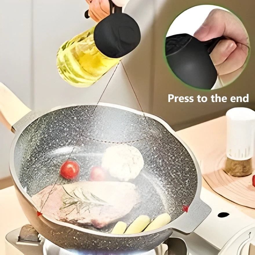 press to the end to spray more